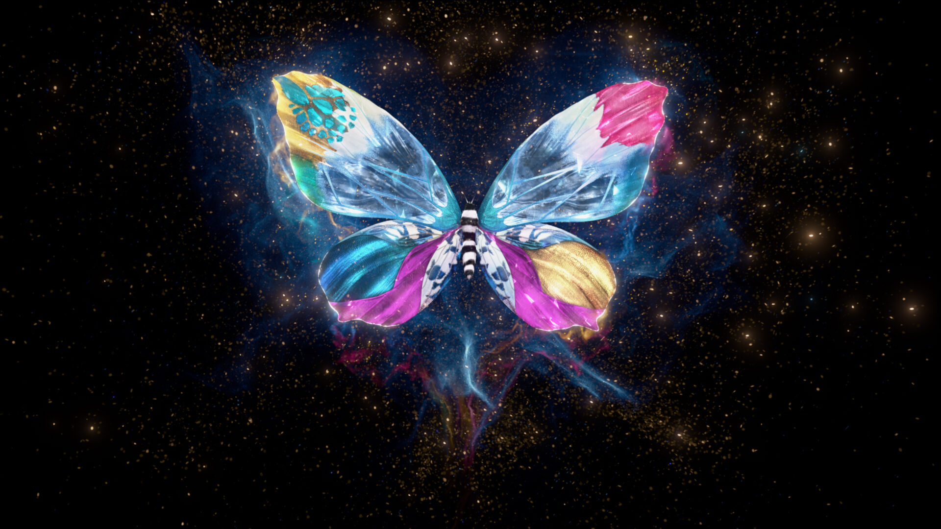 Hero shot, flag butterfly