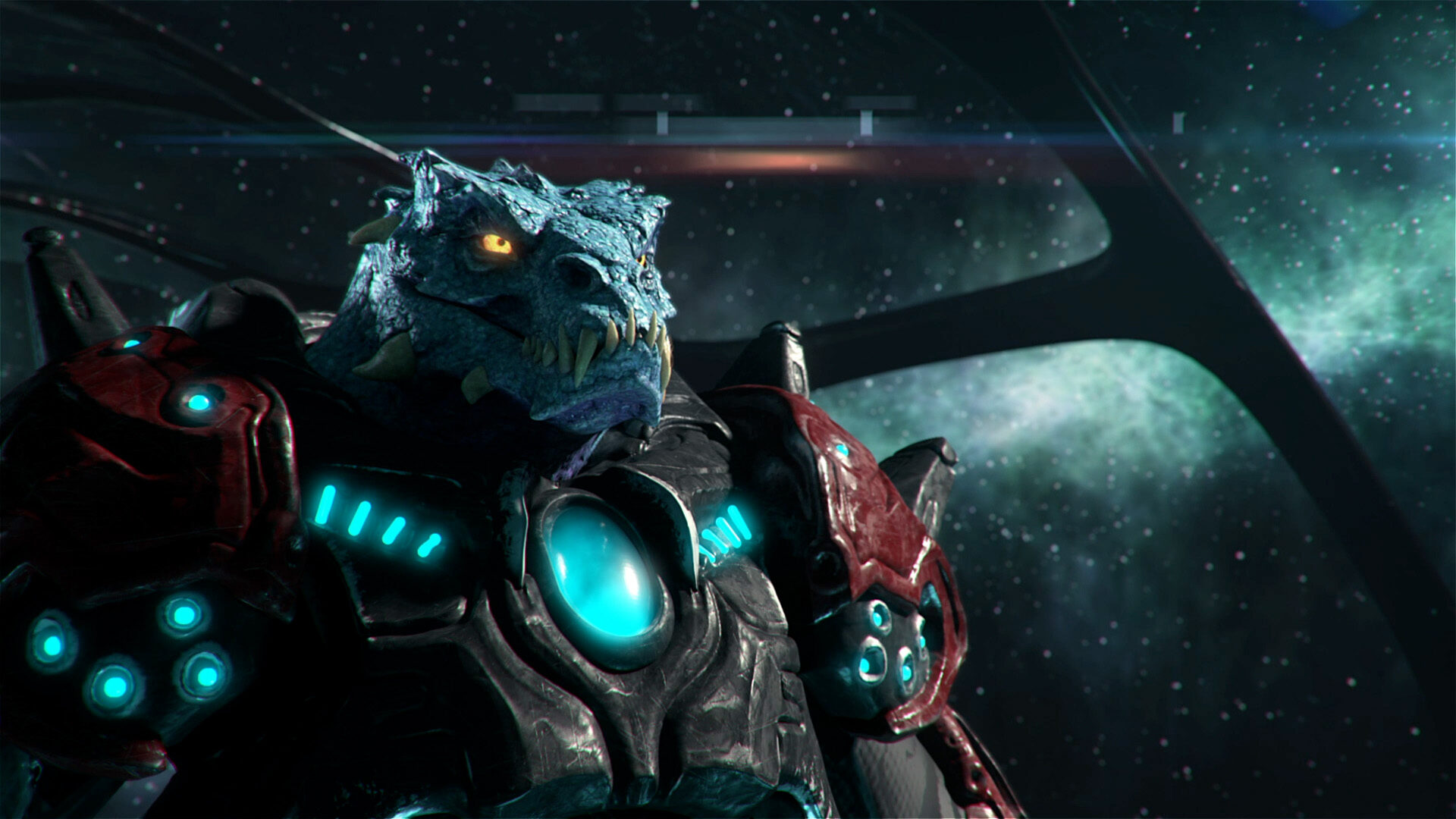 Alien commander, cinematic still